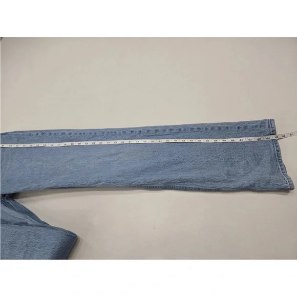 Abercrombie & Fitch The 90s Relaxed Jeans High Rise Curve Love 28 EXTRA LONG XL - Picture 10 of 11